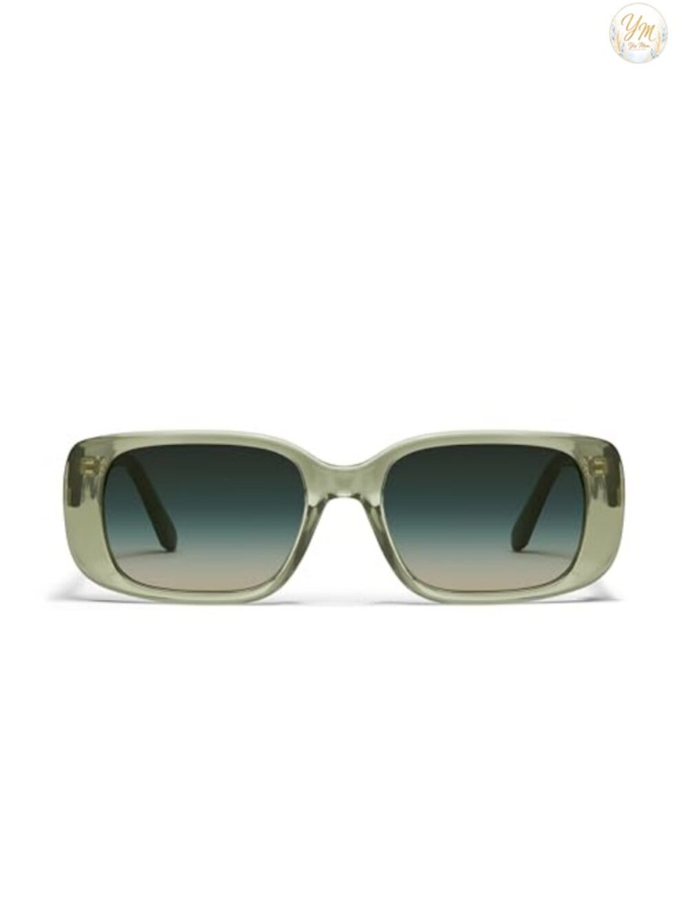 Oversized Rectangle Sunglasses UV Protected Lenses